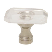 Rock Crystal Cabinet Knob RCJW-45NQ, Antique Brass