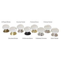 Rock Crystal Cabinet Knob RCJW-45NQ, Antique Brass