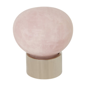 Rose Quartz Cabinet Knob RQMR-36NQ, Antique Brass