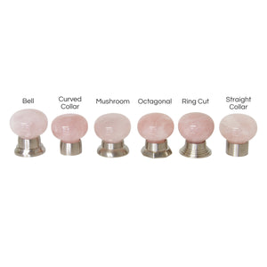 Rose Quartz Cabinet Knob RQMR-36NQ, Antique Brass