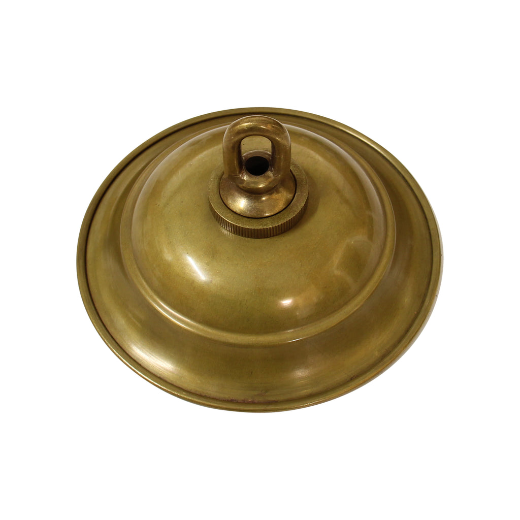 Canopy BR05 Traditional Round Ceiling Canopy, Antique Brass