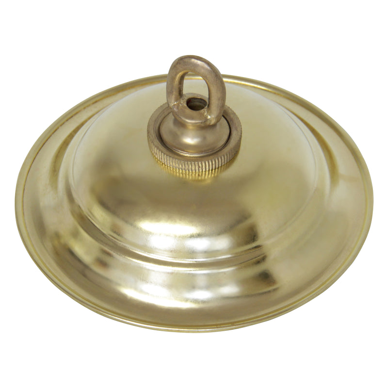 Canopy BR05 Traditional Round Ceiling Canopy, Antique Brass