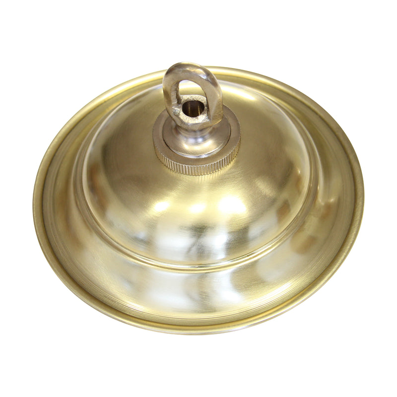 Canopy BR05 Traditional Round Ceiling Canopy, Antique Brass