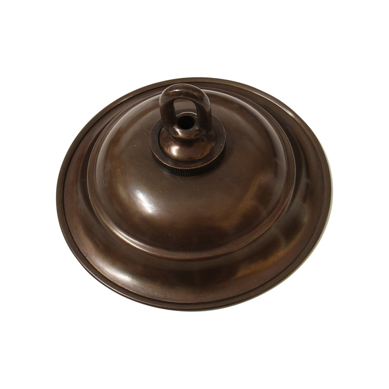 Canopy BR05 Traditional Round Ceiling Canopy, Antique Brass