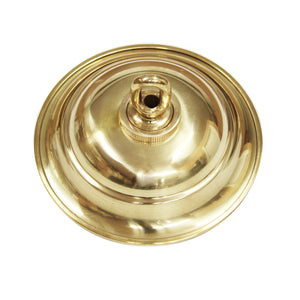 Canopy BR05 Traditional Round Ceiling Canopy, Antique Brass