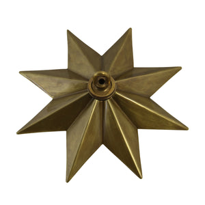 Canopy BR11H Modern Star Ceiling Canopy, Antique Brass