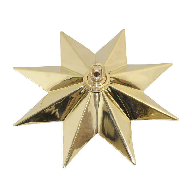Canopy BR11H Modern Star Ceiling Canopy, Antique Brass