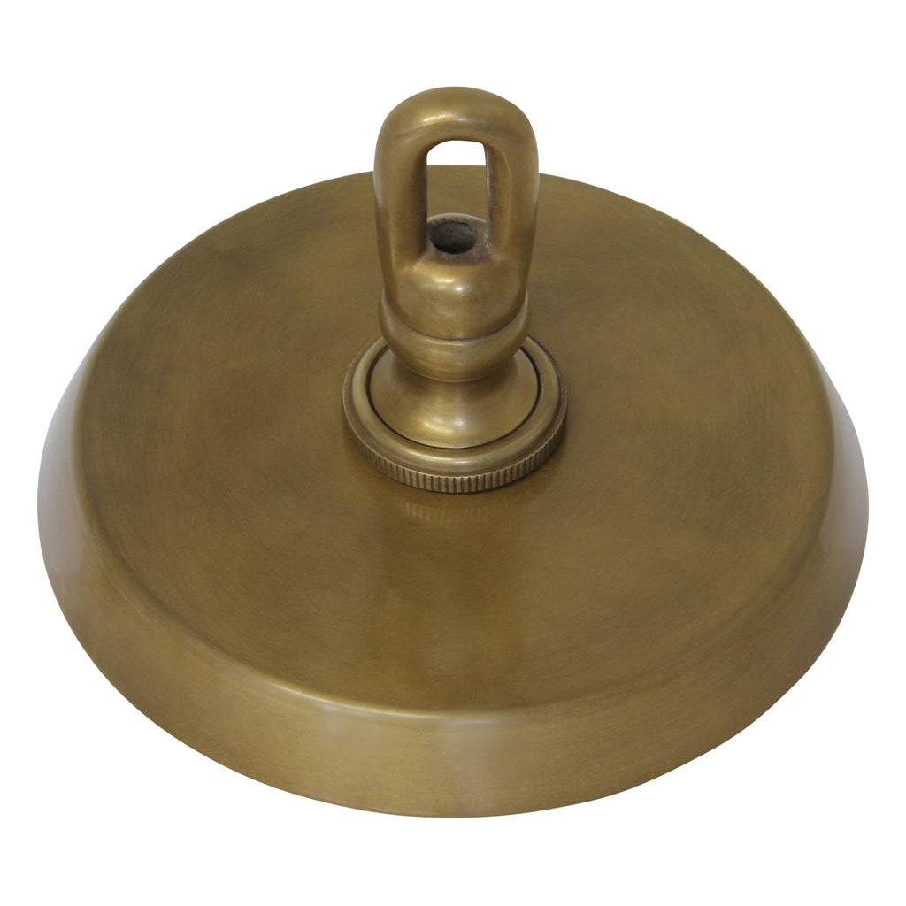 Canopy BR21 Modern Round Ceiling Canopy, Antique Brass