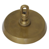 Canopy BR21 Modern Round Plain Ceiling Canopy, Antique Brass