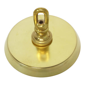 Canopy BR21 Modern Round Plain Ceiling Canopy, Antique Brass
