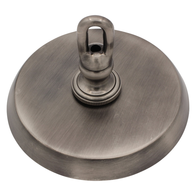 Canopy BR21 Modern Round Plain Ceiling Canopy, Antique Brass