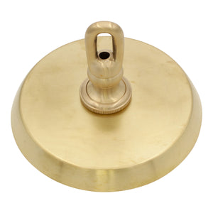 Canopy BR21 Modern Round Plain Ceiling Canopy, Antique Brass