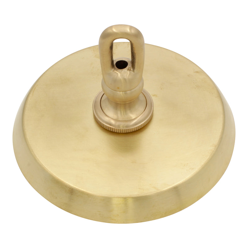 Canopy BR21 Modern Round Plain Ceiling Canopy, Antique Brass