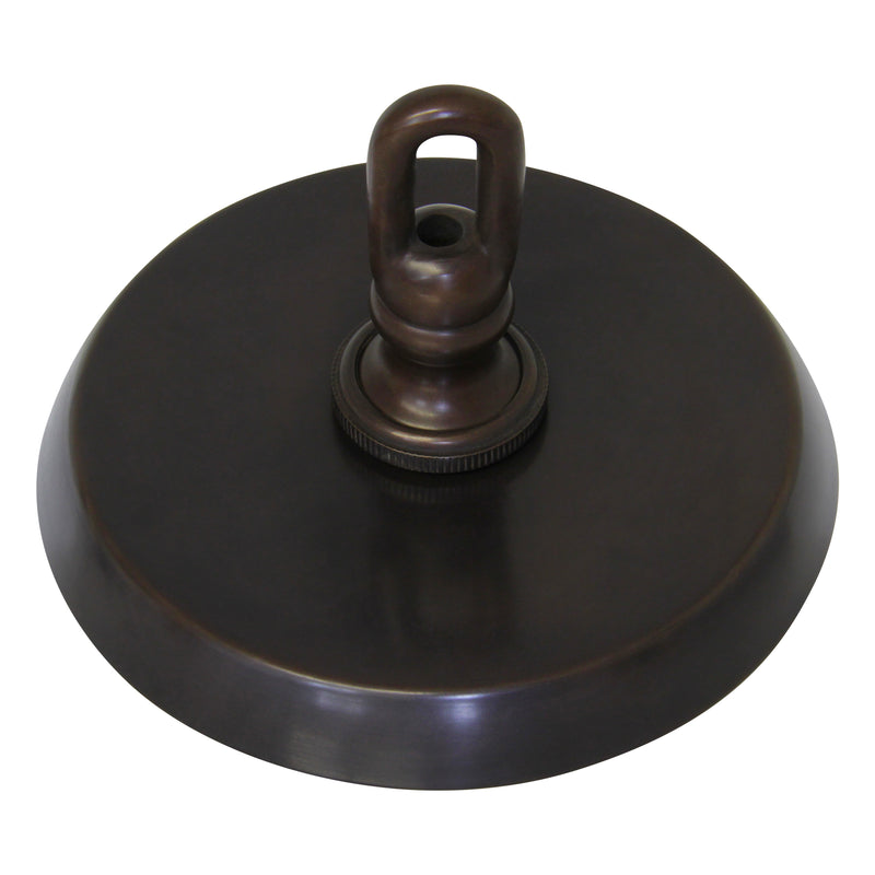 Canopy BR21 Modern Round Plain Ceiling Canopy, Antique Brass