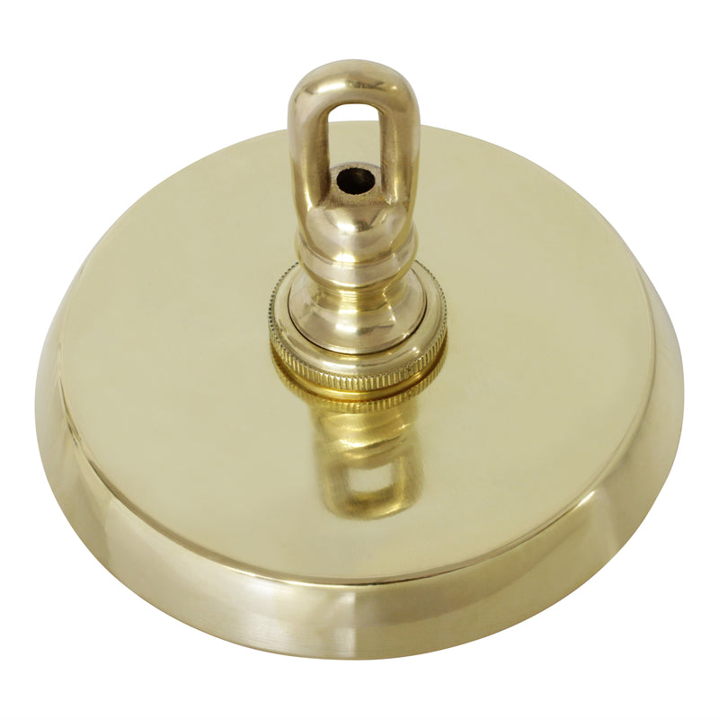 Canopy BR21 Modern Round Plain Ceiling Canopy, Antique Brass