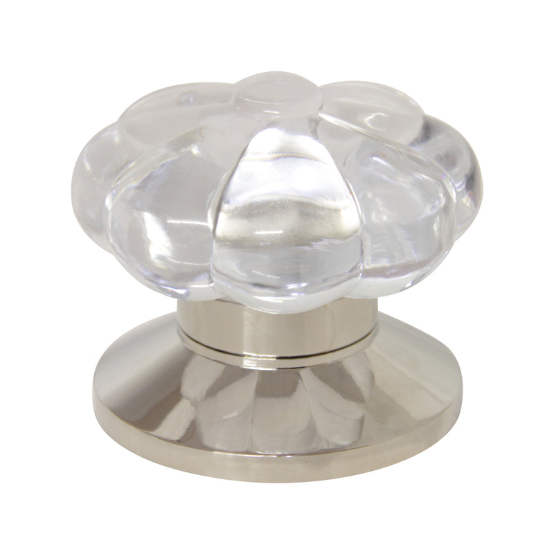 Crystal Door Knob CYPK-71CLR, Antique Brass