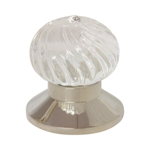 Crystal Door Knob CYSW-58CLR, Antique Brass