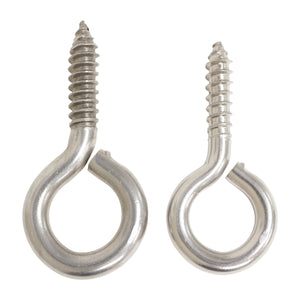 [Eye Screw SS01] Stainless Steel Standard Threaded Eye Screw - 2 Sizes