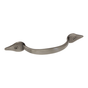 Handle IR8358 Traditional Leaf D-Shaped Handle Pull, Antique Brass