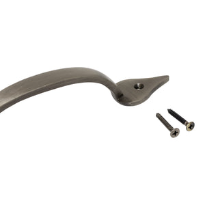 Handle IR8358 Traditional Leaf D-Shaped Handle Pull, Antique Brass