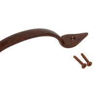 Handle IR8358 Traditional Leaf D-Shaped Handle Pull, Antique Brass