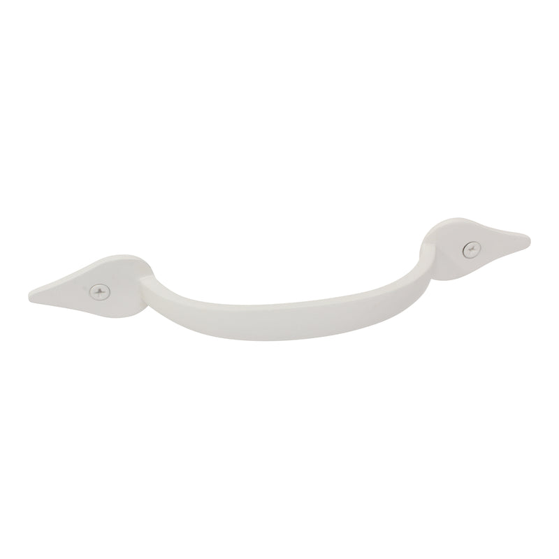 Handle IR8358 Traditional Leaf D-Shaped Handle Pull, Antique Brass