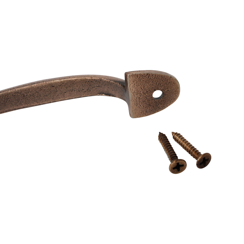 Handle IR8359 Traditional D Shaped Handle Pull, Antique Brass