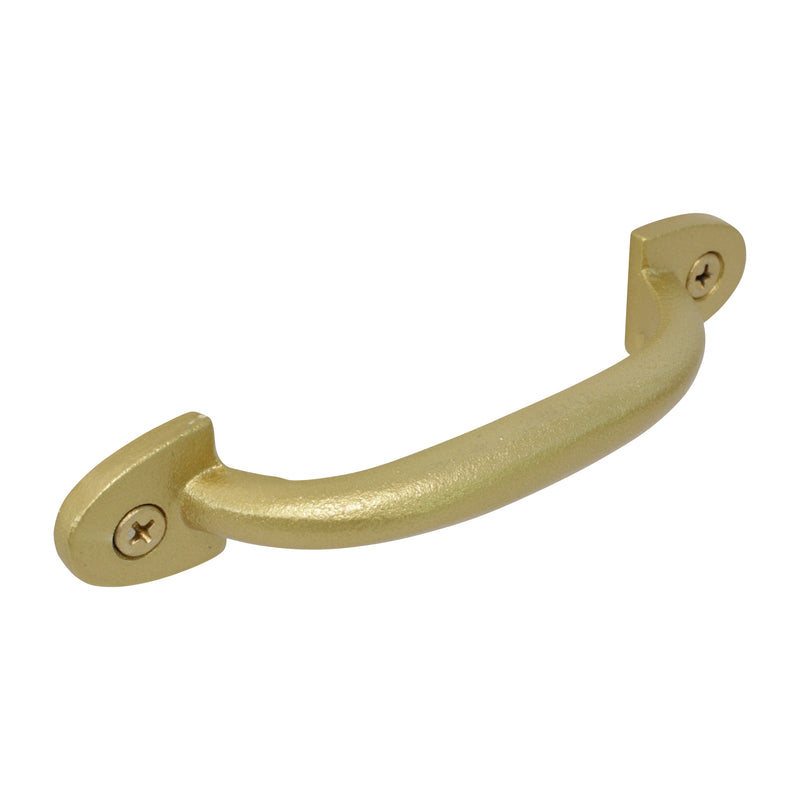 Handle IR8359 Traditional D Shaped Handle Pull, Antique Brass