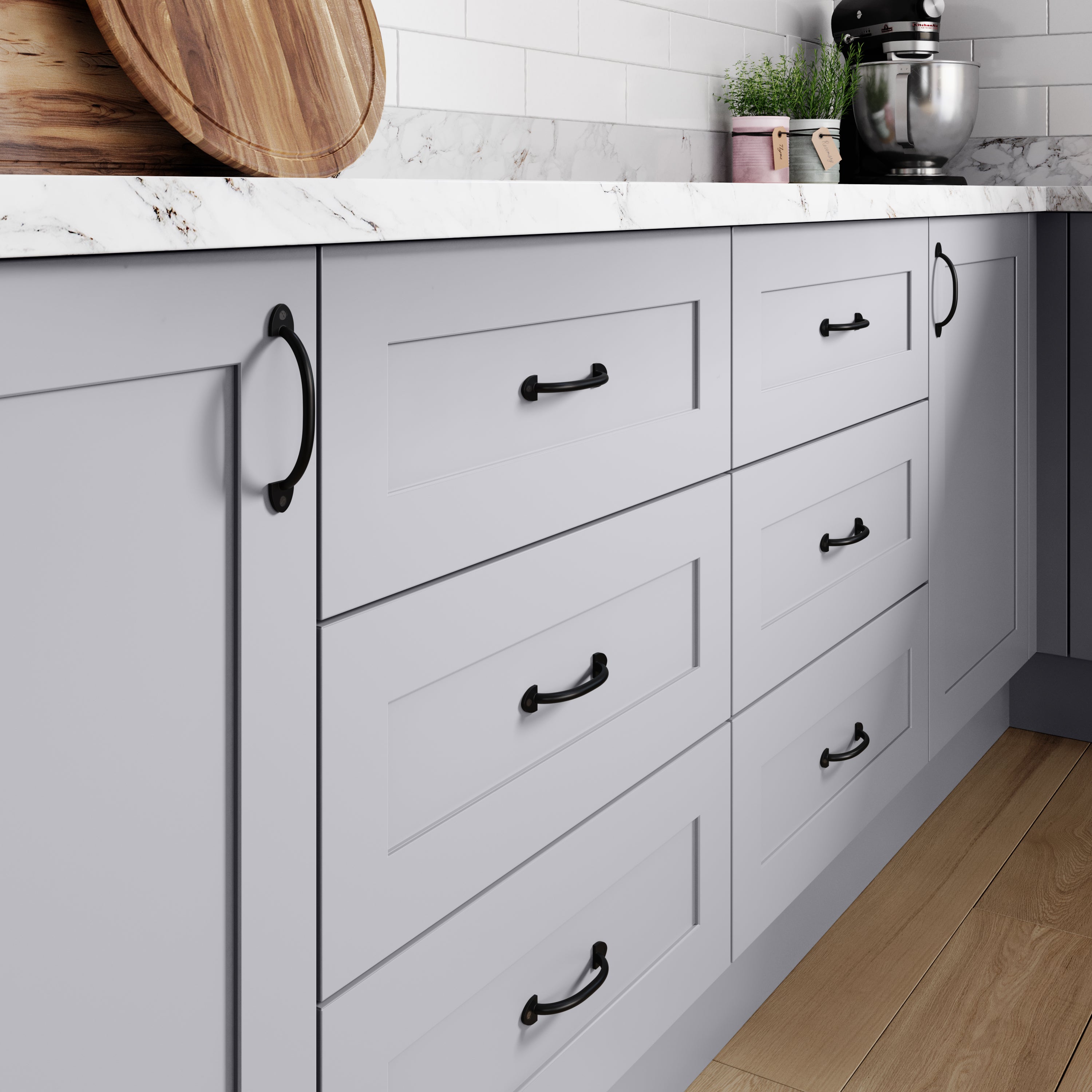 RCH Supply Company Iron Cabinet and Drawer 11cm Centre Arch Pull