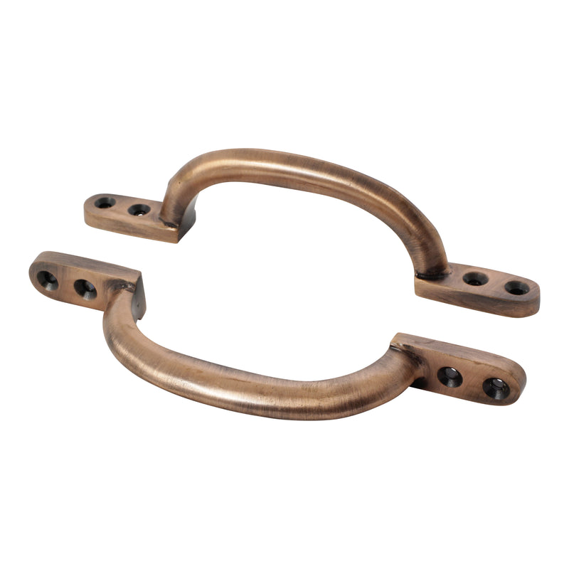 Handle IR8360 Traditional Classic D-Shaped Handle Pull, Antique Brass