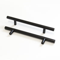 Handle SS002 Modern, T-Bar Handle Pull, Black