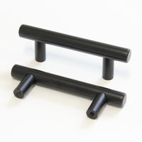 Handle SS002 Modern, T-Bar Handle Pull, Black