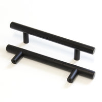 Handle SS002 Modern, T-Bar Handle Pull, Black