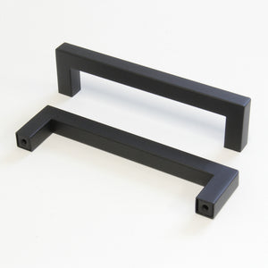 Handle SS128 Modern, Bar Handle Pull, Black