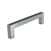 Handle SS128 Modern Industrial Squared Bar Handle Pull, Brushed Gold