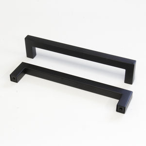 Handle SS128 Modern, Bar Handle Pull, Black