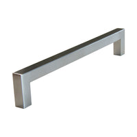 Handle SS128 Modern Industrial Squared Bar Handle Pull, Brushed Gold
