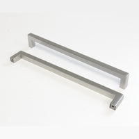 Handle SS128 Modern Industrial Squared Bar Handle Pull, Brushed Gold
