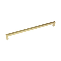 Handle SS128 Modern Industrial Squared Bar Handle Pull, Brushed Gold