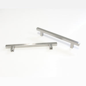 Handle SS154 Modern, T-Bar Handle Pull, Brushed Stainless Steel