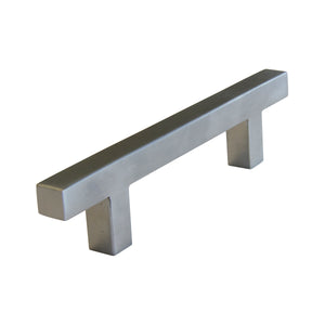 Handle SS154 Modern, T-Bar Handle Pull, Brushed Stainless Steel