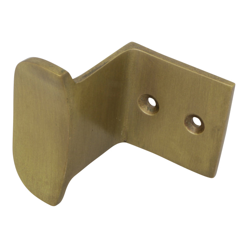 Mod Hook BR01 Modern Wall Hook, Antique Brass