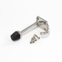 Shield Hook BR2255 Modern Industrial Door Stopper Wall Hook, Polished Brass