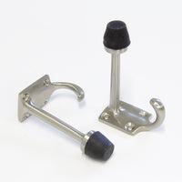 Shield Hook BR2255 Modern Industrial Door Stopper Wall Hook, Polished Brass