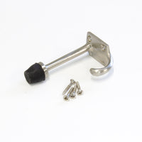 Shield Hook BR2255 Modern Industrial Door Stopper Wall Hook, Polished Brass