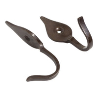 Fleur Hook BR2394 Vintage Wall Hook, Antique Brass