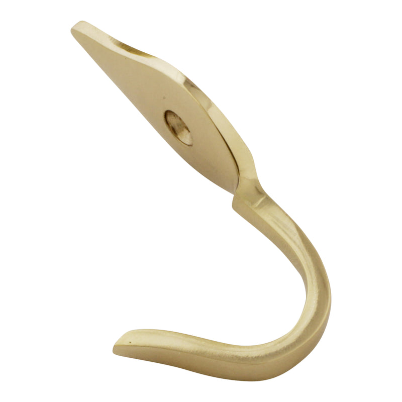 Fleur Hook BR2394 Vintage Wall Hook, Antique Brass