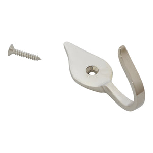 Fleur Hook BR2394 Vintage Wall Hook, Antique Brass