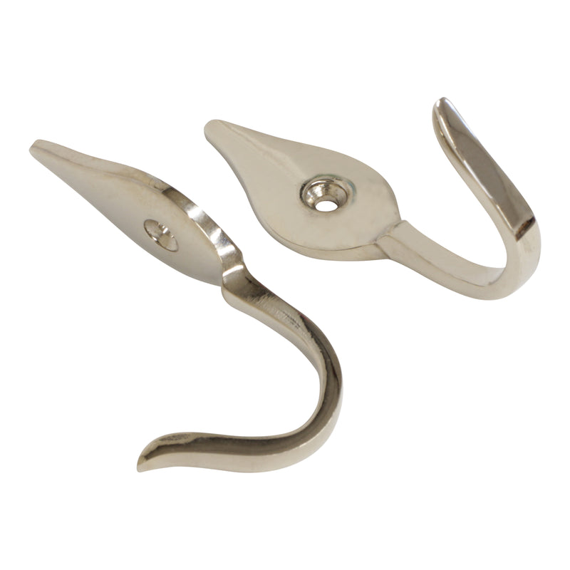 Fleur Hook BR2394 Vintage Wall Hook, Antique Brass