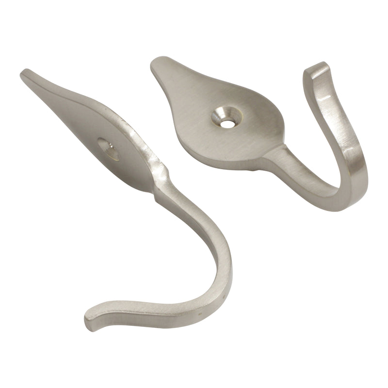 Fleur Hook BR2394 Vintage Wall Hook, Antique Brass